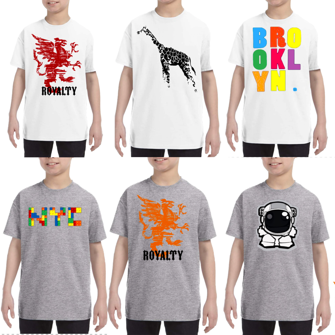 Kids Space Bot T-shirts 9000 pcs